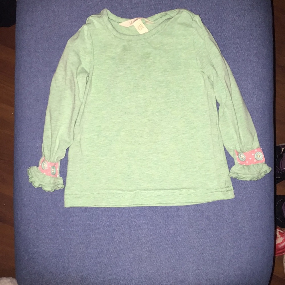 Green long sleeve baby shirt